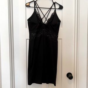 Express Little Black Lace Strappy Dress